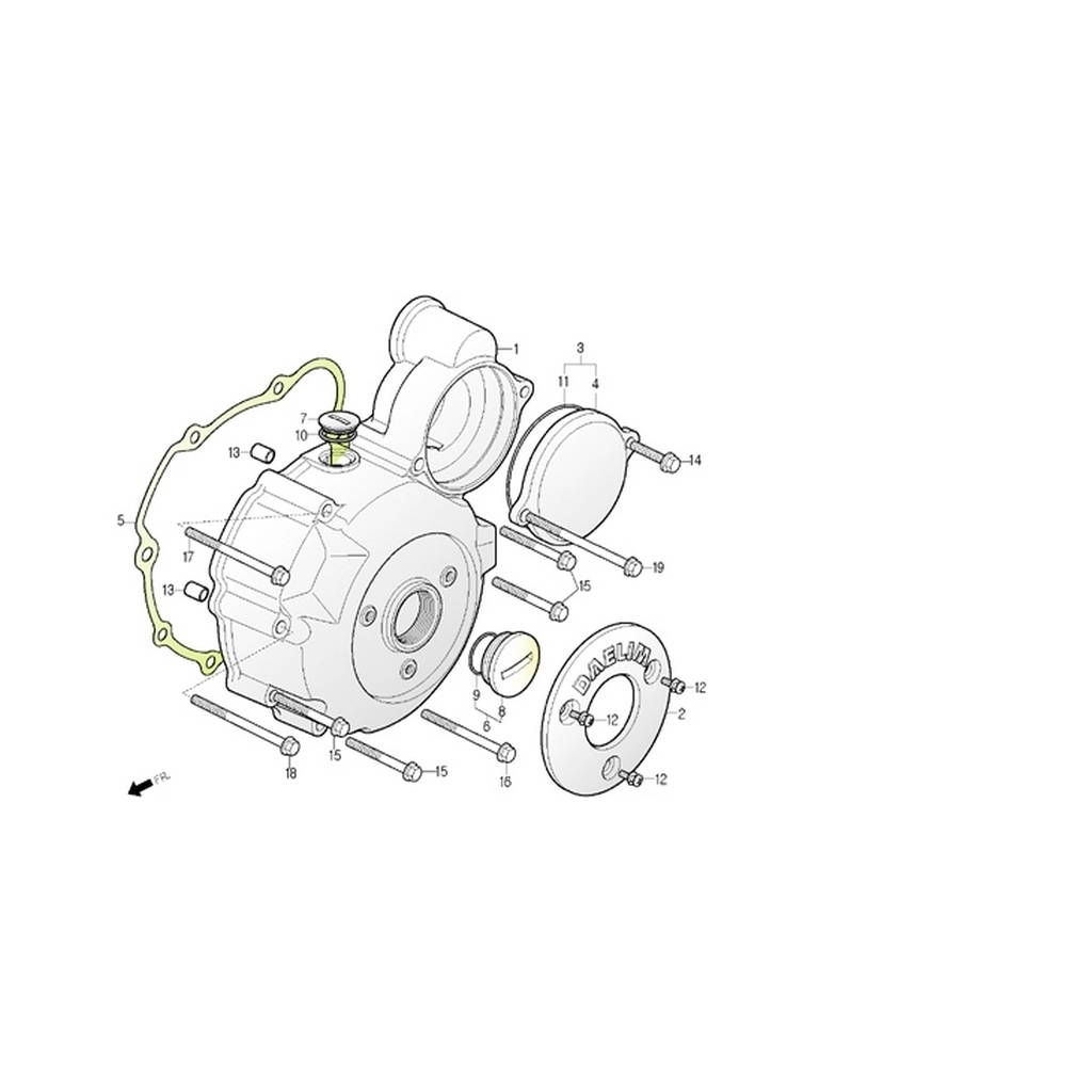 DAELIM VL250 DAYSTAR ALTERNATOR UST KAPAGI #DL E0807